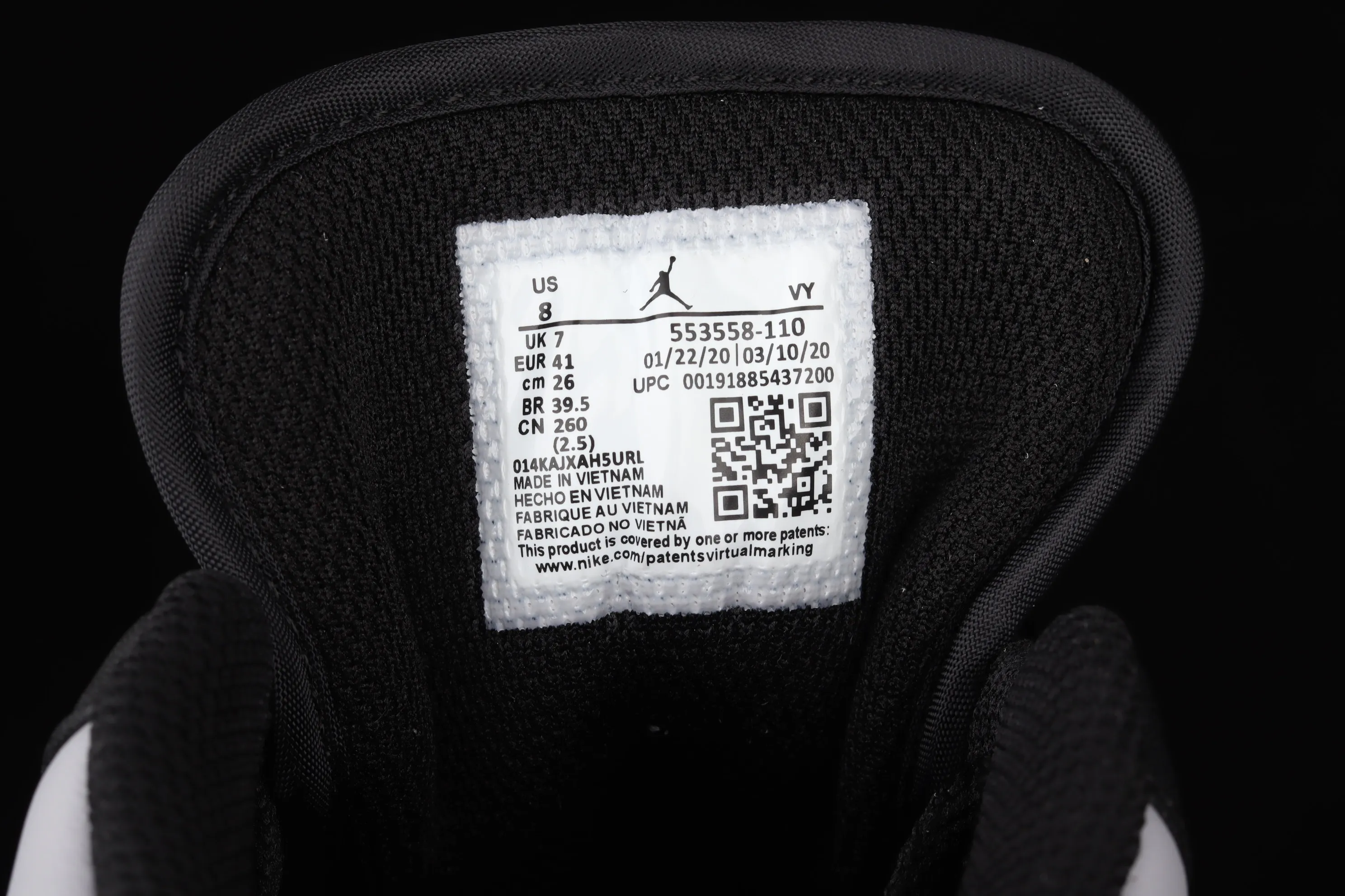 All categories Air Jordan Jordan series basketball shoes Air Jordan 1 Low X version Air Jordan 1 Low AJ1 Joe 1 low-top cultural and leisure sports sneakers 553558-110